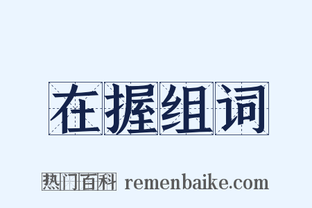 在握组词是什么意思的图片